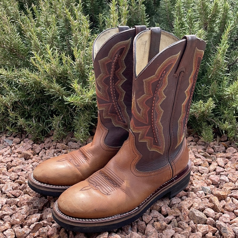 Durango Western Brown leather boots Women Size 9.5